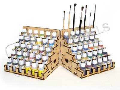 Органайзер под краску на 30 баночек 23 мм. 1 шт. Собранный