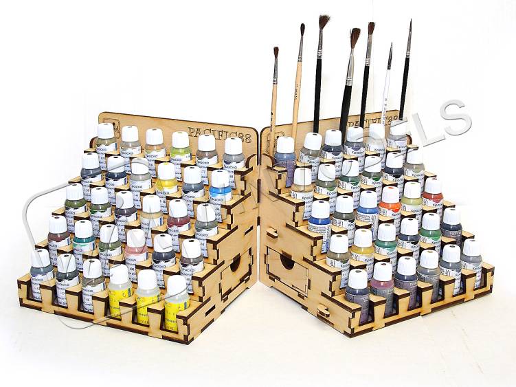 Органайзер под краску на 30 баночек 23 мм. 1 шт. Собранный Органайзер под краску на 30 баночек 23 мм. 1 шт. Собранный